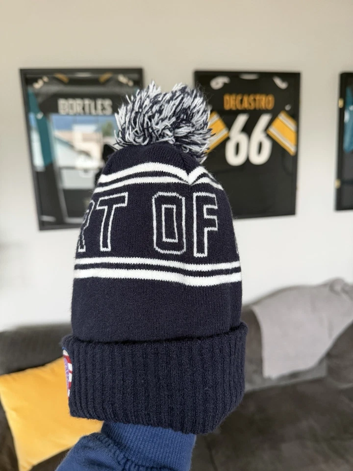 Boné chapéu inverno John Daly Heart of A Lion Beanie - Forro de lã - Azul marinho - Imagem 2 de 4