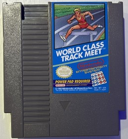 World Class Track Meet (Nintendo NES, 1987) w/ FuncoLand Sleeve- Tested