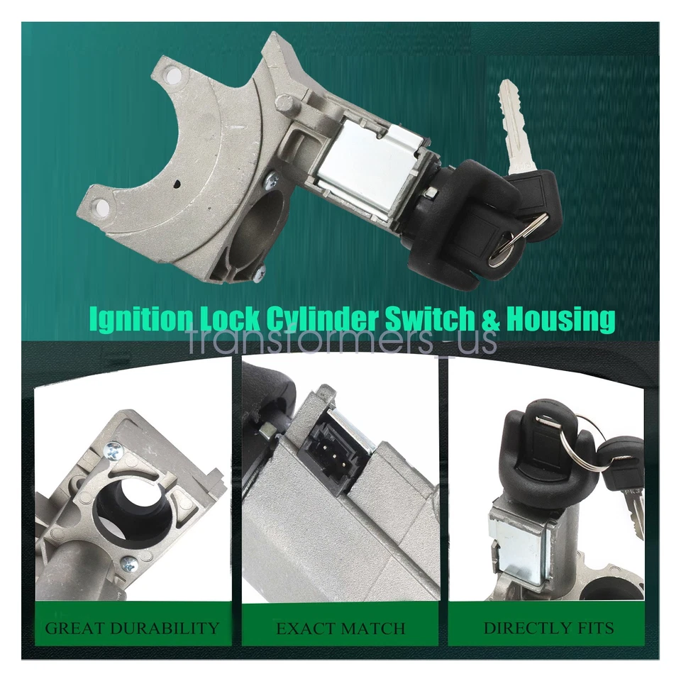 1998-2000 For Chevy Tahoe For GMC Yukon Ignition Lock Cylinder Switch & Housing - Image 2 of 4