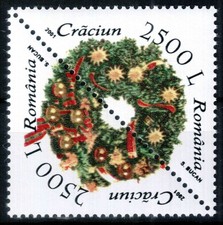 Romania 2001, Mi#5618-5619, Sc#4487, Christmas, pair, MNH!