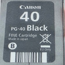 Canon 40 PG-40 Black Ink Cartridge FINE Made in Japan New Sealed