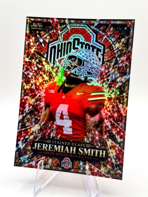 2026 Jeremiah Smith Shattered Stained Glass Foil Print Custom Art Card Buckeyes