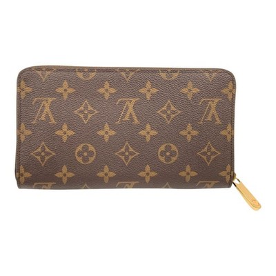 LOUIS VUITTON Monogram Zippy Organizer NM Round Zip Long Wallet M62581 Brown