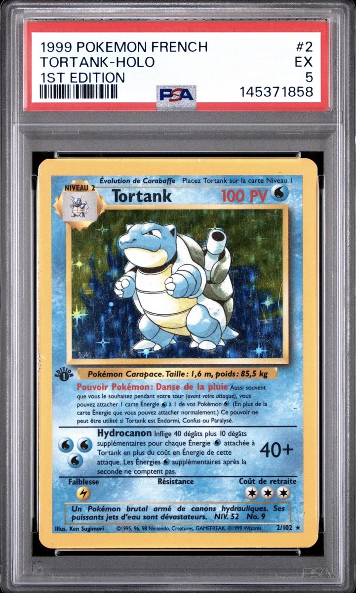Blastoise カメックス 旧裏 英語版 1999年 希少品 Blastoise Pokémon TCG Individual Collectible Card Game Cards in