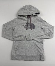 The North Face Hoodie Womens Medium Gray Flee...