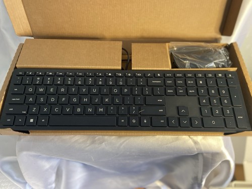 HP Wired Desktop PC Keyboard & Mouse Bundle Black TPA-P001k - Picture 2 of 5