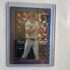 Topps Update Series 2025 Tyler Callihan Reds Blue Wave Refractor Rookie #USC156