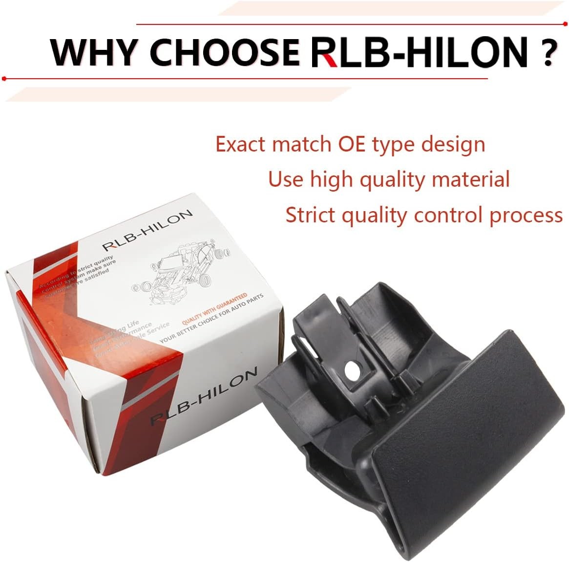 RLB-HILON Seat Release Handle Compatible with Volvo XC90 2016 2017 2018 Black 