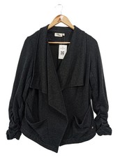 COTTON CANDY Damen Strickjacke Grau Gr. 36/S Elegant Business Cardigan