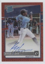 2020 Panini Donruss Optic Red Mojo Prizm 33/99 Kyle Lewis #RRS-KL Auto dd2