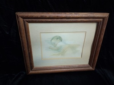 Bessie Pease Gutmann In Port of Dreams Framed Print Wall Art Home Decor 10x12