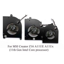 New CPU GPU Fan for MSI Creator Z16 A11UET A11UE A11Ux 11th Gen Intel PN:MS-1571