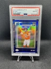 2024 Panini Donruss Optic  Rated Rookie Bo Nix #209 Blue Hyper Prizm (RC) PSA 10