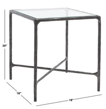 Safavieh JESSA METAL SQUARE END TABLE, Reduced Price 2172771268 SFV9503E