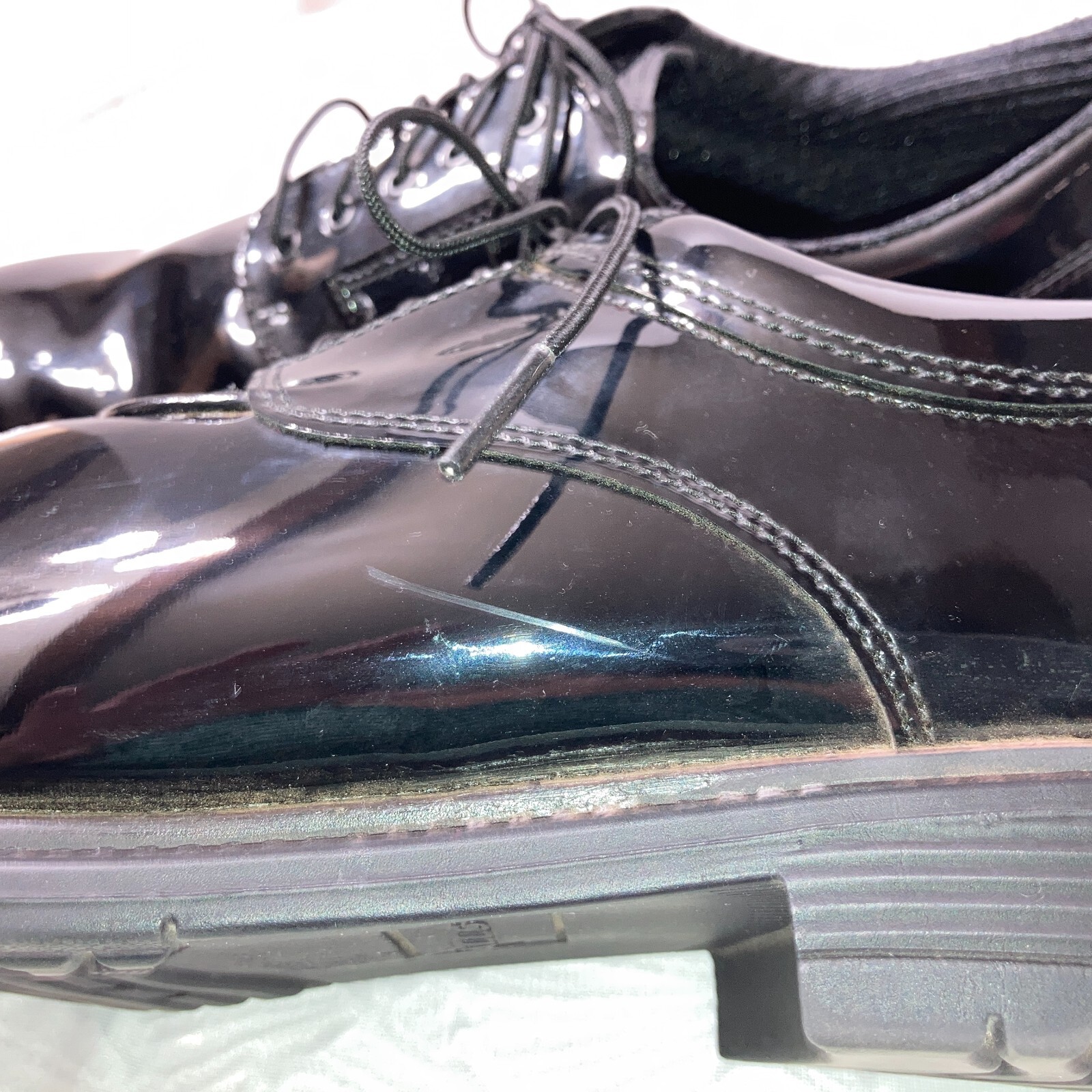 GALLS LAWPRO HIGH GLOSS OXFORD SHOES FX072 BLACK MENS… Gem