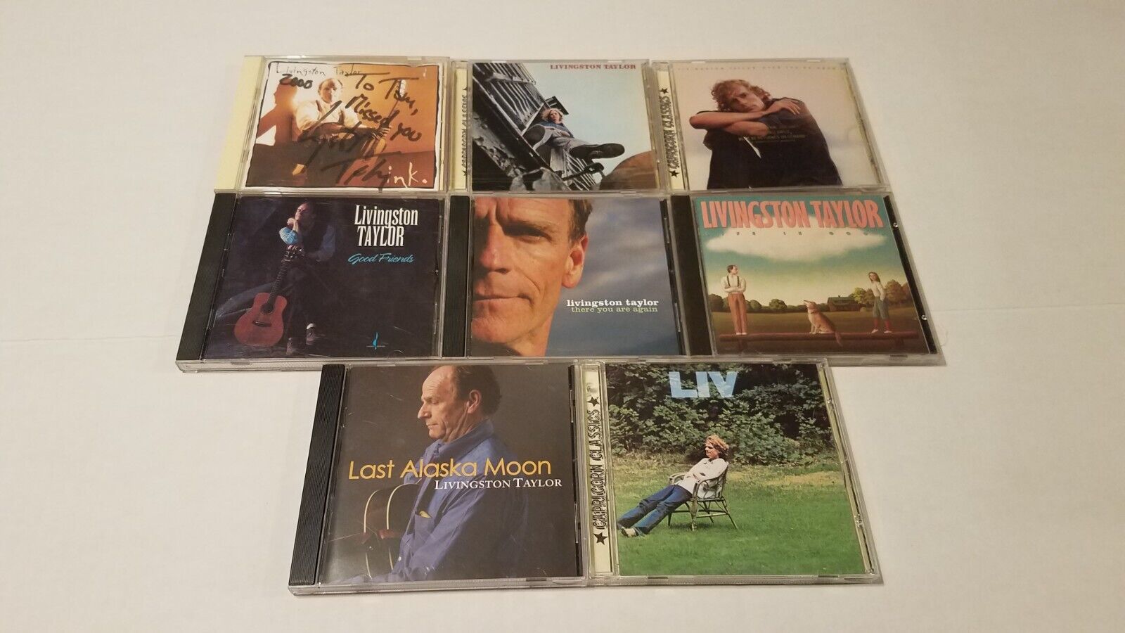 Livingston Taylor 8 CD Lot Ink(Signed not sure if real), Over The Rainbow, .....