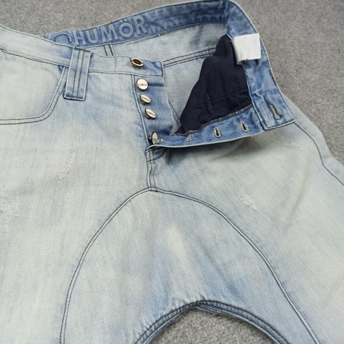 Humor Santiago Jeans Hommes W31 L32 Entrejambe Bas Bleu Clair Arc Jambe 3D Tordu - Bild 5 von 12