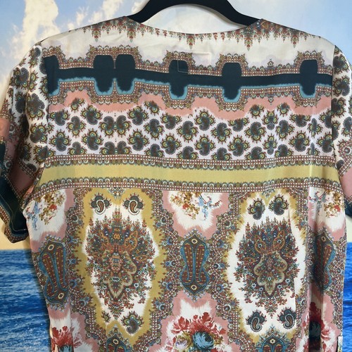 Avoca Anthology Dublin Fleur Printed Dress with Beaded Neckline. Size 3.#T - Picture 10 of 21