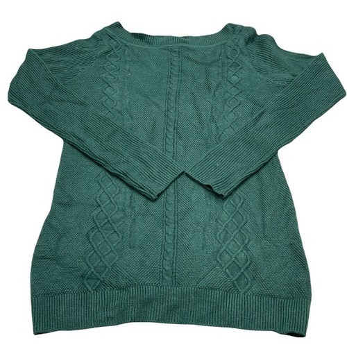 Long Sleeve Pullover Sweater Green 