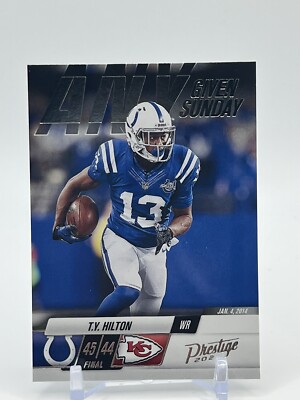 TY Hilton 2022 Panini Prestige Any Given Sunday #19 Indianapolis Colts