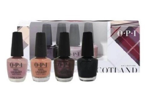 OPI MINI SCOTLAND SET OF 4 x NAIL POLISH IN A GIFT SET