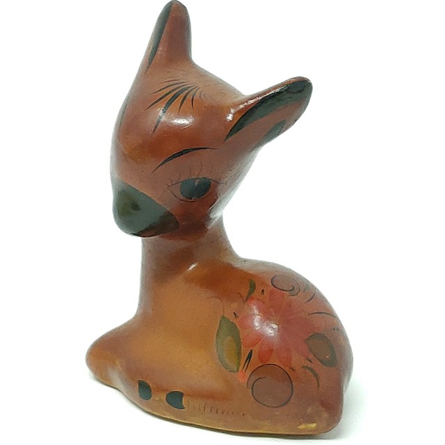 HandPainted Donkey Burro Fawn Ceramic Vintage Beautiful Rare Made in