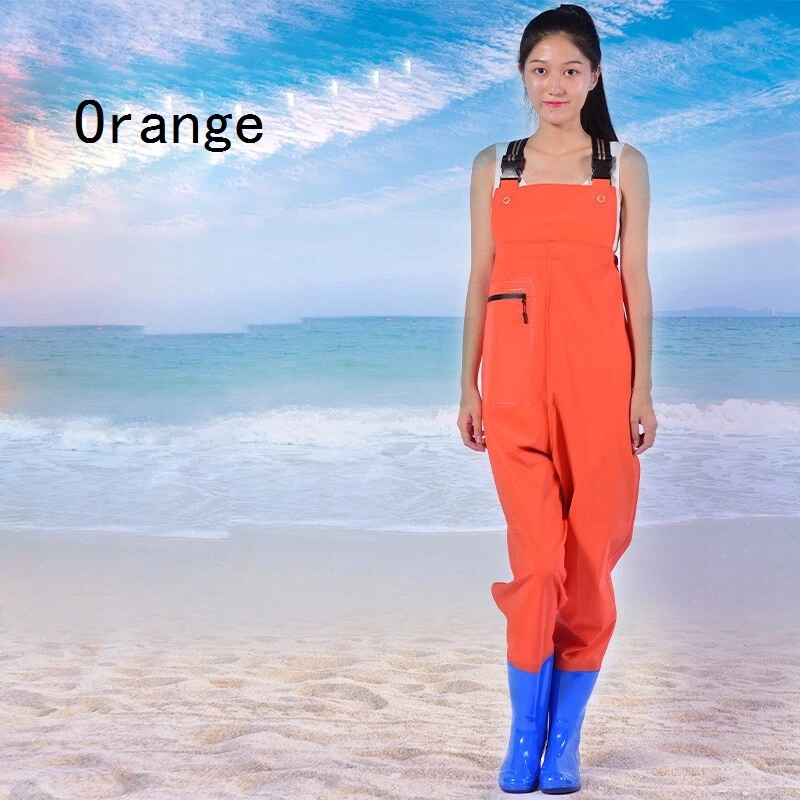 Chest Wader Boot Waterproof PVC Garden Outdoor Fishing Cleaning Workwear Women - Image 3 of 4