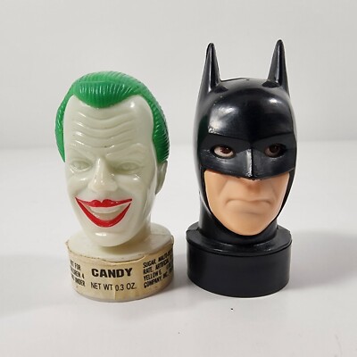 Vintage 1989 DC Comics Joker & Batman Candy Containers Used | eBay