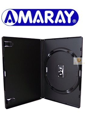 20 Single Standard Schwarz DVD Hülle 14mm Buchrücken Neu Leer Ersatz Amaray Cover