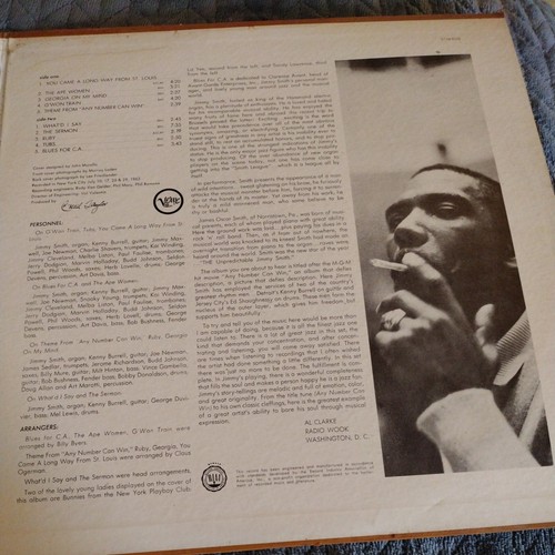 JIMMY SMITH VINTAGE 78RPM RECORD ANY NUMBER CAN WIN VERVE V8552 - Picture 3 of 4