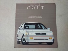 Vintage 1989 Plymouth Colt Turbo Hatchback Car Brochure 12" x 11"