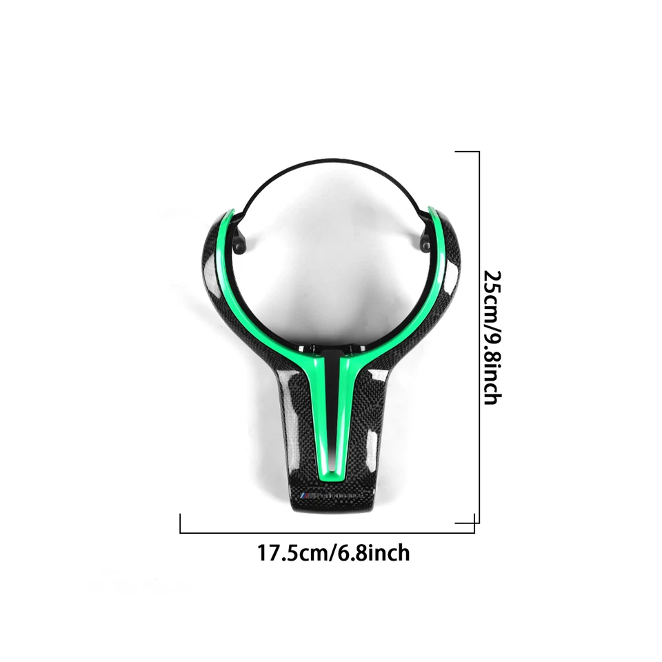 New Genuine Carbon Fiber Steering Wheel Replacement Cover for BMW M2 F87 2016-18 Foto 4 de 4