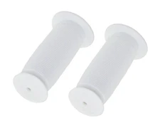ALTALINE 12" Bicycle White Mushroom Grips 85mm Long Grips Kid Bike 7/8" Diameter