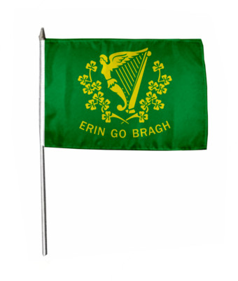 Stockflagge Fahne Flagge Erin go bragh 30 x 45 cm