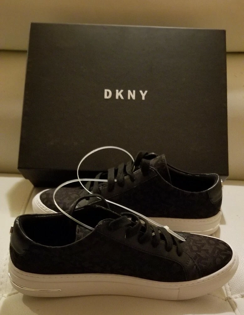 Dkny court lace up trainers cheap