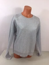 Ivanka Trump Silver Sweater Womens Medium