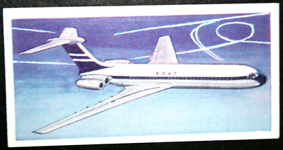 VICKERS ARMSTRONG V.C.10   BOAC  Airliner  Vintage Illustrated Card  EF09MS