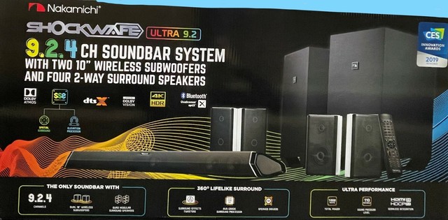 Nakamichi Shockwafe Ultra 9.2.4 Soundbar System With Dolby Atmos for sale online | eBay