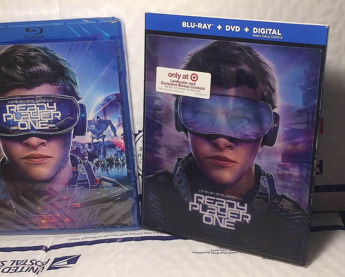 NEW READY PLAYER ONE BLU-RAY+DVD+DIGITAL HD! W- TARGET LENTICULAR