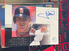 2000 SP Authentic Chirography #JD J.D. Drew cardinals! kc57