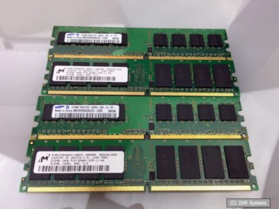 4 x 512MB memory DDR2 modules + Intel P4 2.8Ghz CPU from a Dell Optiflex 280