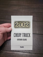2002 Chevrolet Tracker Exterior Colors Sales Literaturebrochure Chevy 2002 Chevrolet Tracker Exterior Colors Sales Literaturebrochure Chevy