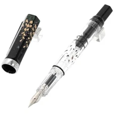 TWSBI ECO × BUNGUBOX Wajima Maki-e Fountain Pen Wisteria F Nib NEW