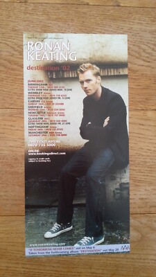 RONAN KEATING (BOYZONE) 2002 Tour  UK FLYER / mini Poster 8x3 inches