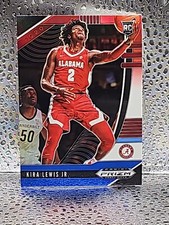 2020-21 Panini Prizm Draft Red White Blue Prizm Kira Lewis Jr. #24 Rookie RC