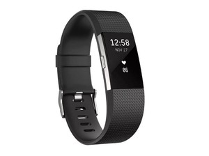 FITBIT CHARGE 2 PLUM BLACK SILVER - SMALL LARGE