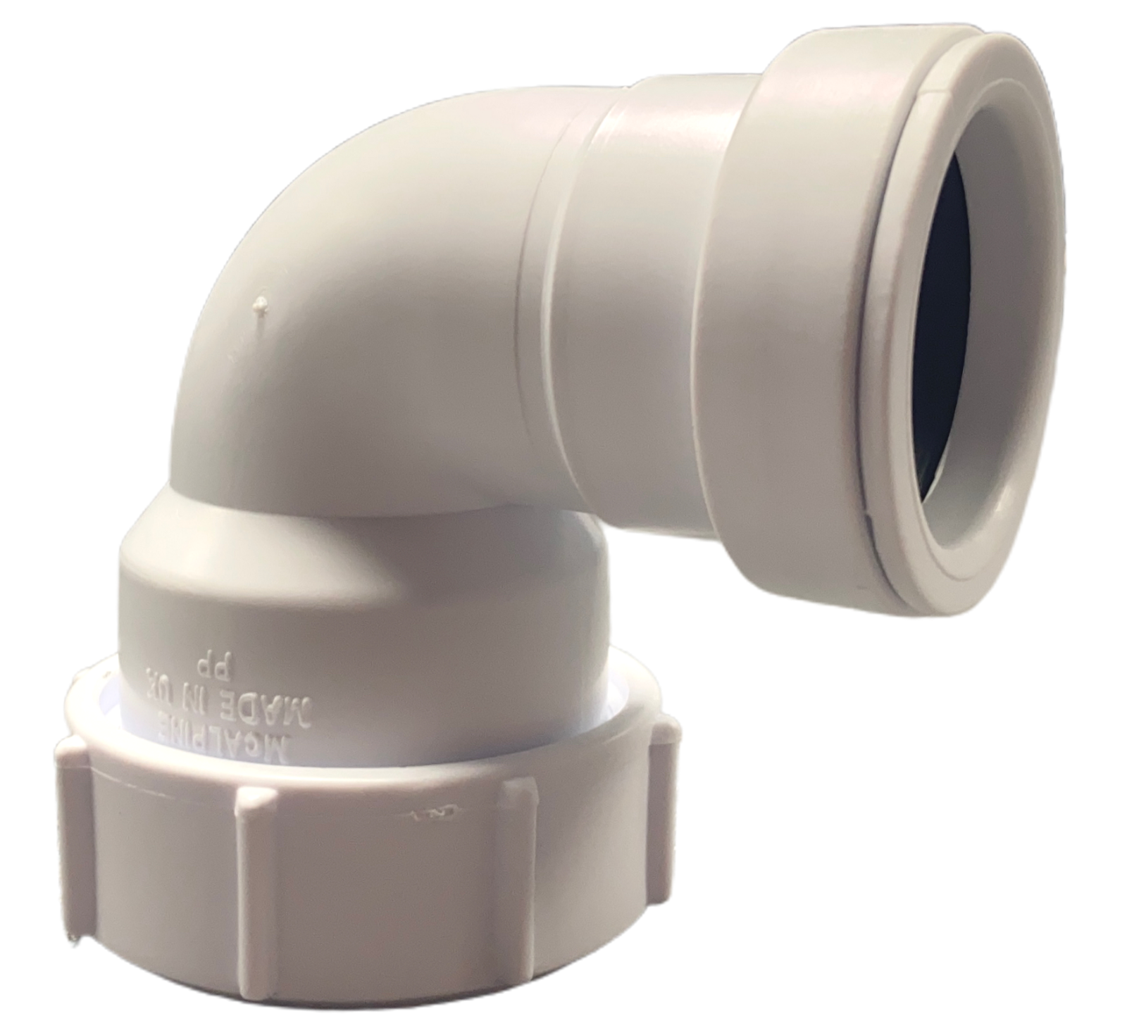 32mm Chrome Pipe to 34mm 36mm Plastic Pipe Waste Pipe 1 1/4" Adaptor