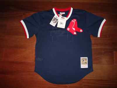 Jim Rice 1989 Mitchell & Ness Men's Boston Red Sox MLB Pullover BP Jersey SZ L