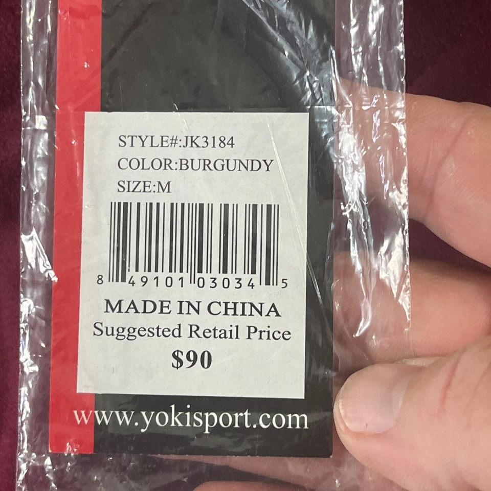 Yoki Jacket Junior Womens Medium Red Burgundy Quilted Zip Up Bomber NWT - Image 3 of 4