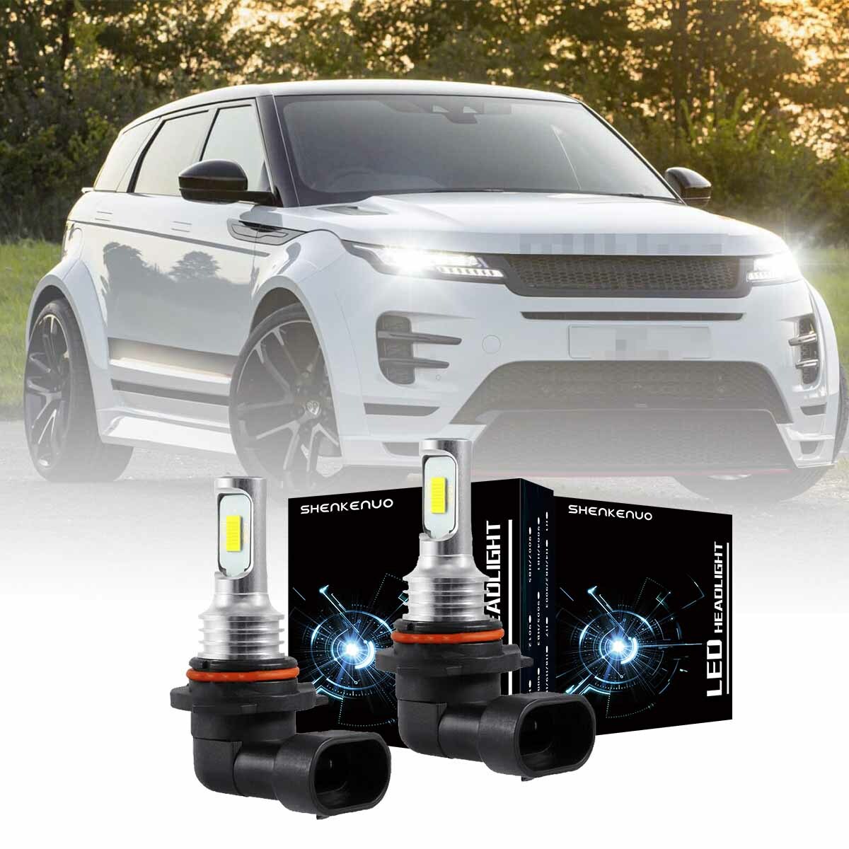 For Range Rover Evoque Headlight 20112016 HB3 Xenon White High Main